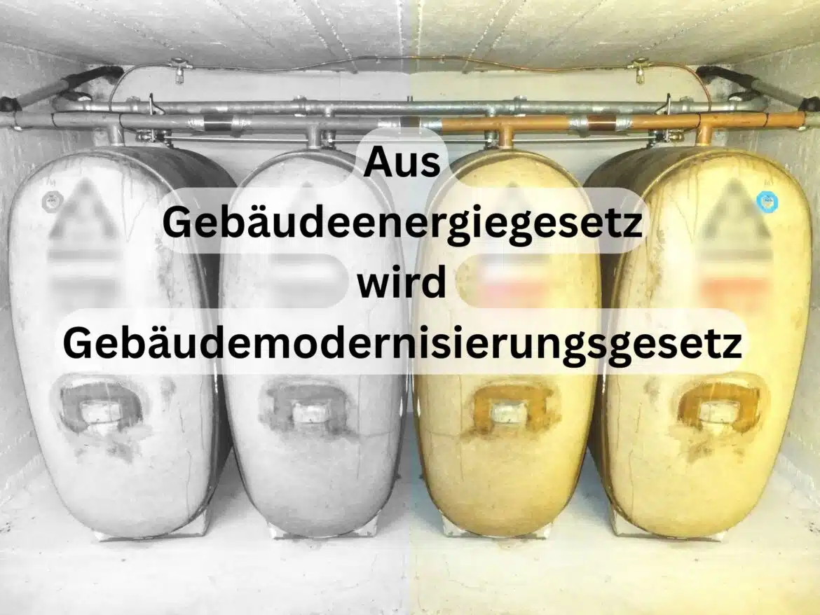 Aus Gebäudeenergiegesetz wird Gebäudemodernisierungsgesetz